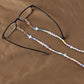 Glass bead mask hanging chain all-match soft pottery letters glasses chain mask chain