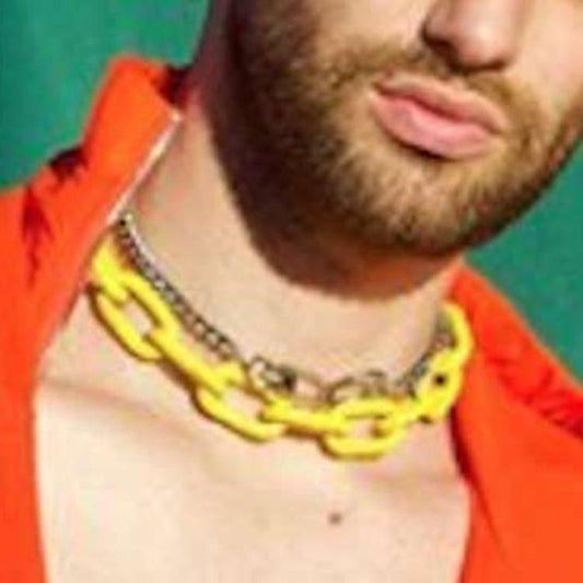 Jewelry Personality Tassel Adjustable Two-piece Set Item Decoration Hip Hop Trendy Keychain Exaggerated Chain Necklace