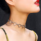 Jewelry Love Necklace Geometric Necklace Women Simple Heart Shaped Hollow Chain Love Necklace Women