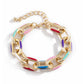 Jewelry Fashion Simple Color Painting Oil Chain Necklace Hip Hop Trend Geometric Single Layer Necklace Women