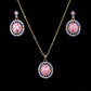 Explosive jewelry set niche light luxury earrings necklace women's fashion high-end pendant jewelry