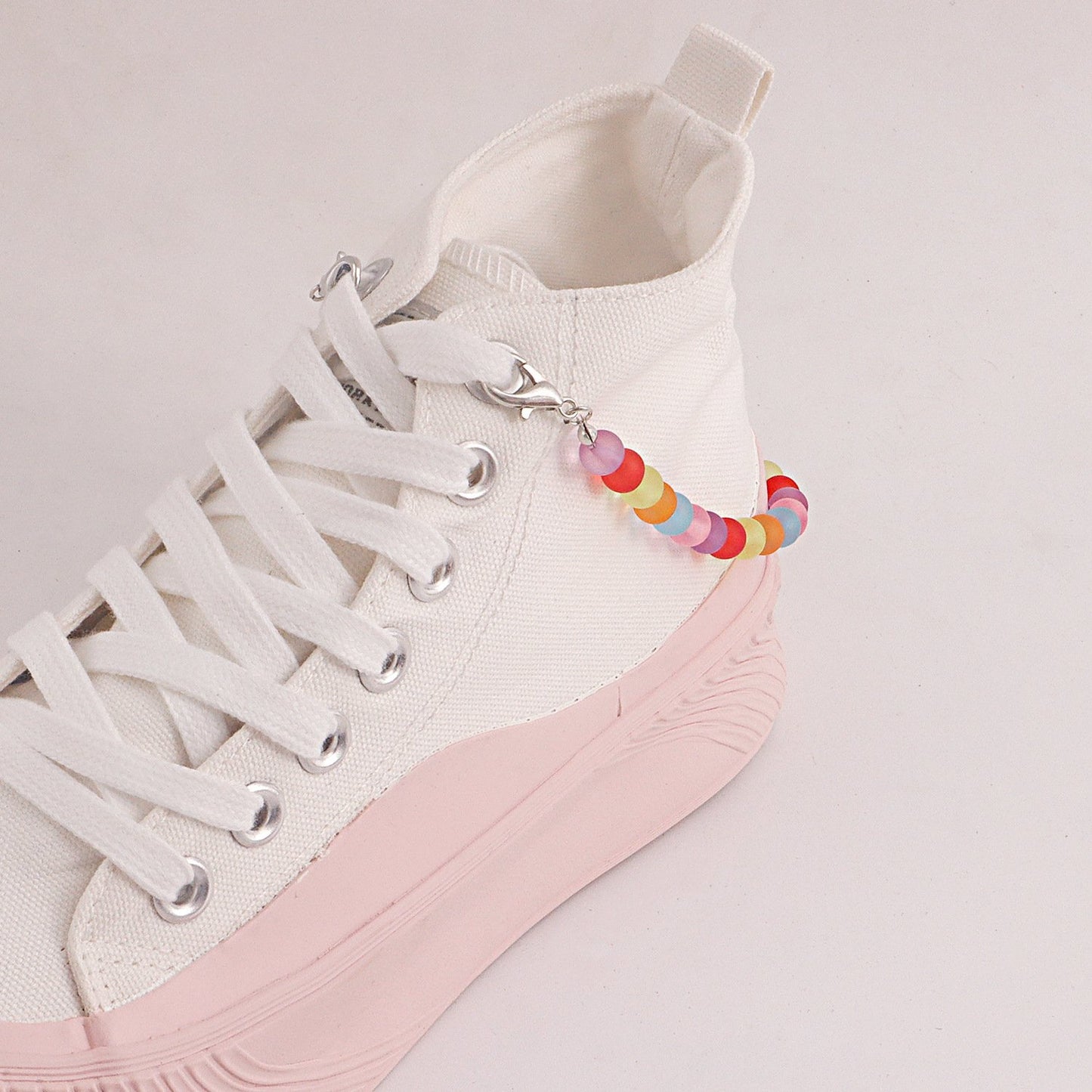 Jewelry bohemian DIY imitation pearl colorful sneaker chain accessories female ins anklet does not fade