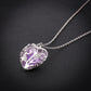 Fashion Hollow Out Luminous Heart Necklace Popular Luminous Pendant Clavicle Chain Jewelry