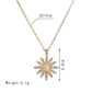 Rhinestone Sunflower Necklace Simple Alloy Pendant Necklace Accessories