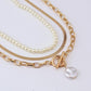 Jewelry Retro Multi-layer Beaded Chain Fragrance Necklace Simple and Versatile Imitation Pearl Trend Necklace