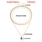 Jewelry Bling Bling Flat Snake Chain Double Layer Necklace Light Luxury Trendy Cool Fashion High-end Design Sense Necklace