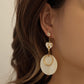 Fashion Circle Shell Long Earrings Heart Earrings Simple Geometric Tassel Earrings For Women
