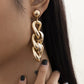 Jewelry exaggerated hip-hop trend special-shaped ring earrings niche cold alloy retro earrings