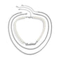 Jewelry Fashion Pearl Chain Men's Necklace Trendy Hip Hop Personality Metal Letter Necklace Set
