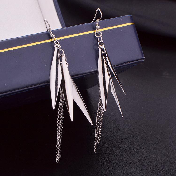 Fashion OL tassel water drop line earrings earrings direct supply