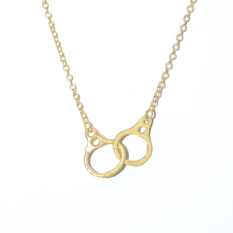 Necklace Handcuff Necklace Neck Jewelry Gold Silver