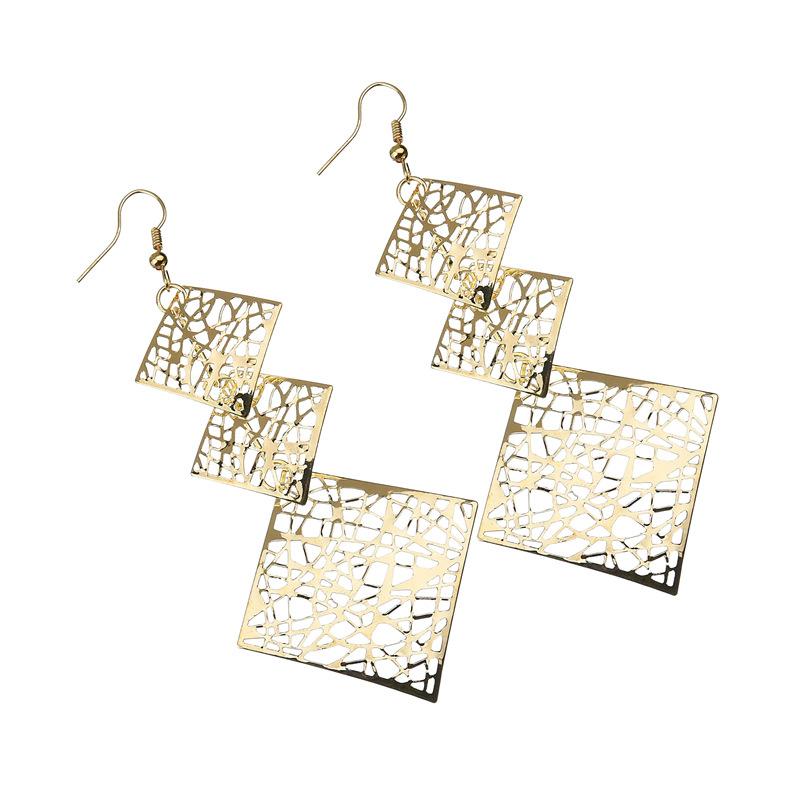 Multi-level Irregular Personality Hollow Lady Earrings Vintage Earrings