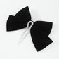 F5268 French light luxury rhinestone elegant spring clip velvet bow hair clip retro sweet back of the head horizontal clip