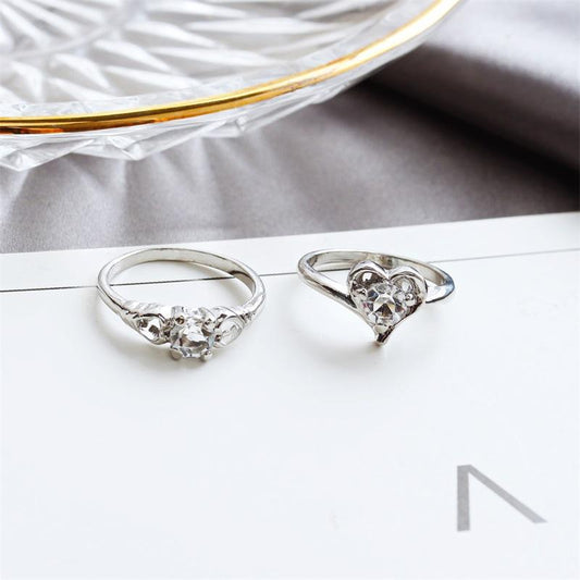 Rhinestone ring couple ring joint index finger ring ring stall products