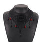 N9573 Dark Lolita Necklace Rose Lace Gothic Sexy Exaggerated Geometric Necklace Female