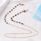 Mask hanging chain glasses chain love pendant mask chain peach heart metal glasses chain direct supply