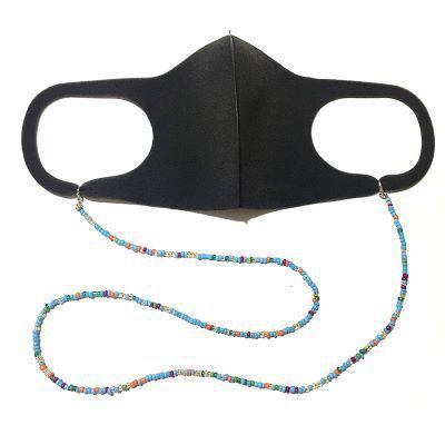 Mask glasses rice bead lanyard chain lanyard beaded glasses rope mask lanyard chain colorful beaded glasses lanyard