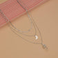 Fashion Vintage Resin Hexagon Pillar Moon Pendant Necklace Women Accessories