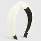 F539 Retro Striped Solid Color Pressed Pleated Knotted Headband Cloth Ladies Going Out Pressed Hair Non-slip Headband