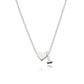 Jewelry Custom Fashion Accessories Peach Heart Single Layer Alphabet Necklace Female ABC English Pendant