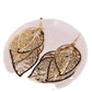 Multi-level Hollow Leaf Metal Earrings Temperament Ladies Party Earrings