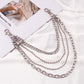 Hip-hop punk fashion metal waist chain personality popular multi-layer jeans chain ins