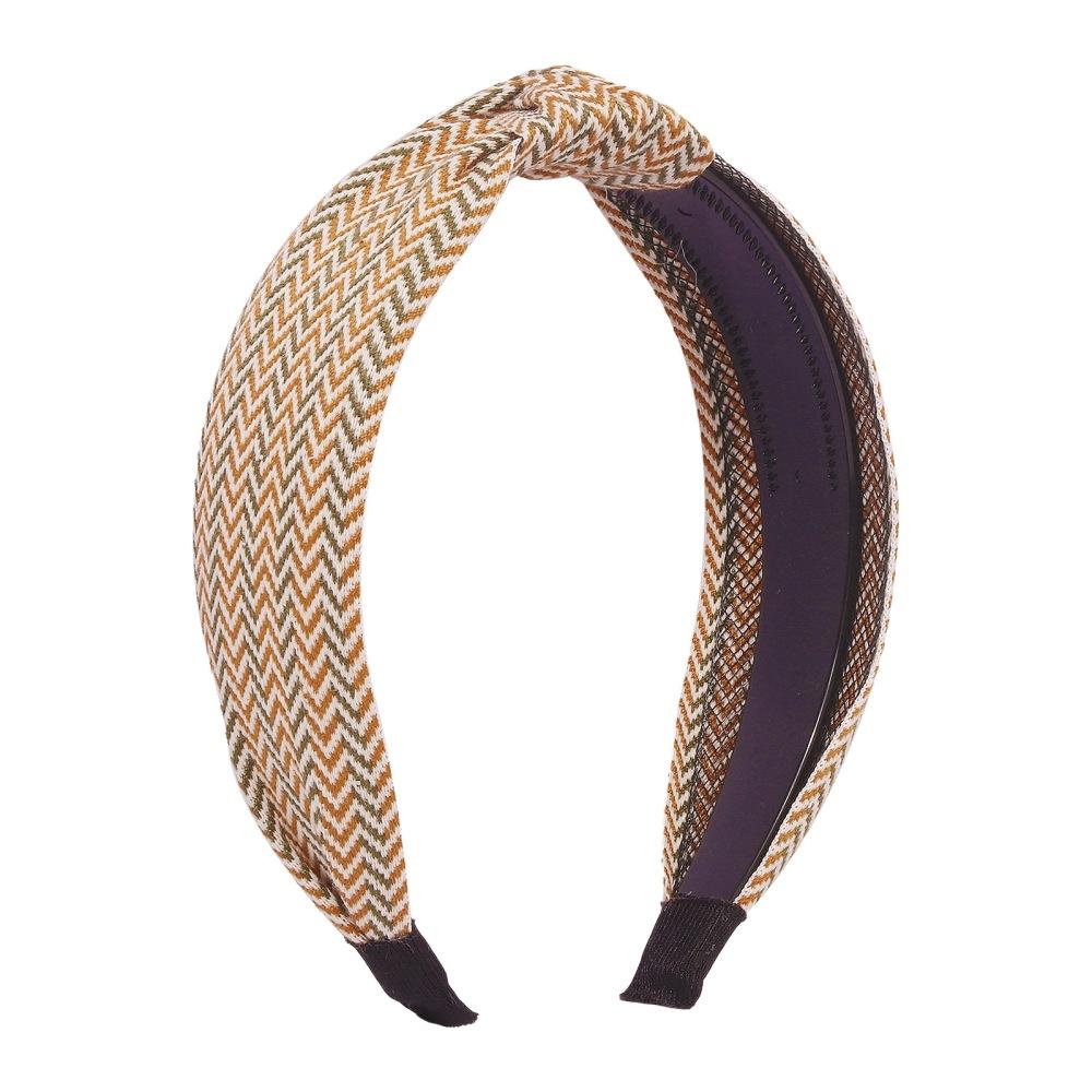 F383 Internet celebrity with the same headband cute girl Mori hair accessories fabric knotted fashion headband female