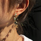 E8738 Mori Fairy Design Earrings Golden Butterfly Exaggerated Circle Earrings Street Catwalk Fashion Earrings