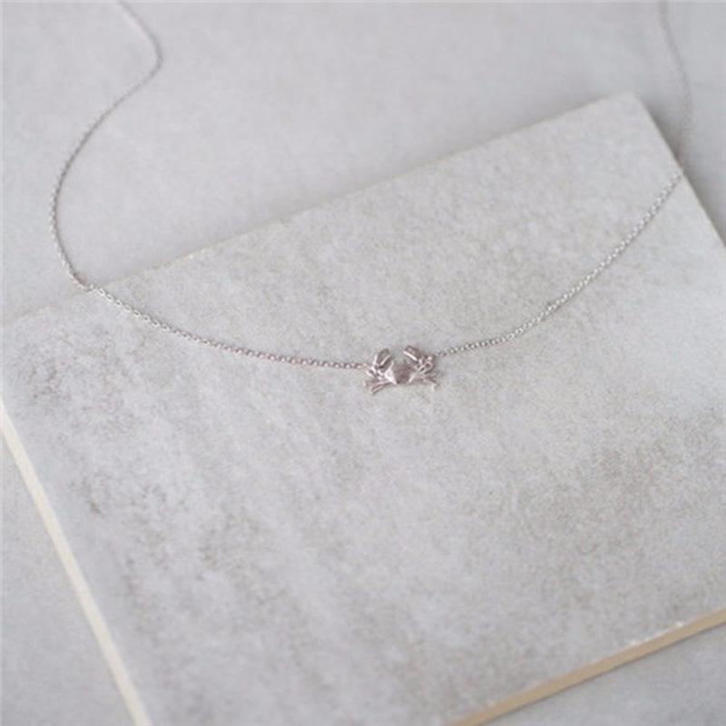 Fashion Jewelry Female Personality Crab Pendant Necklace Clavicle Chain