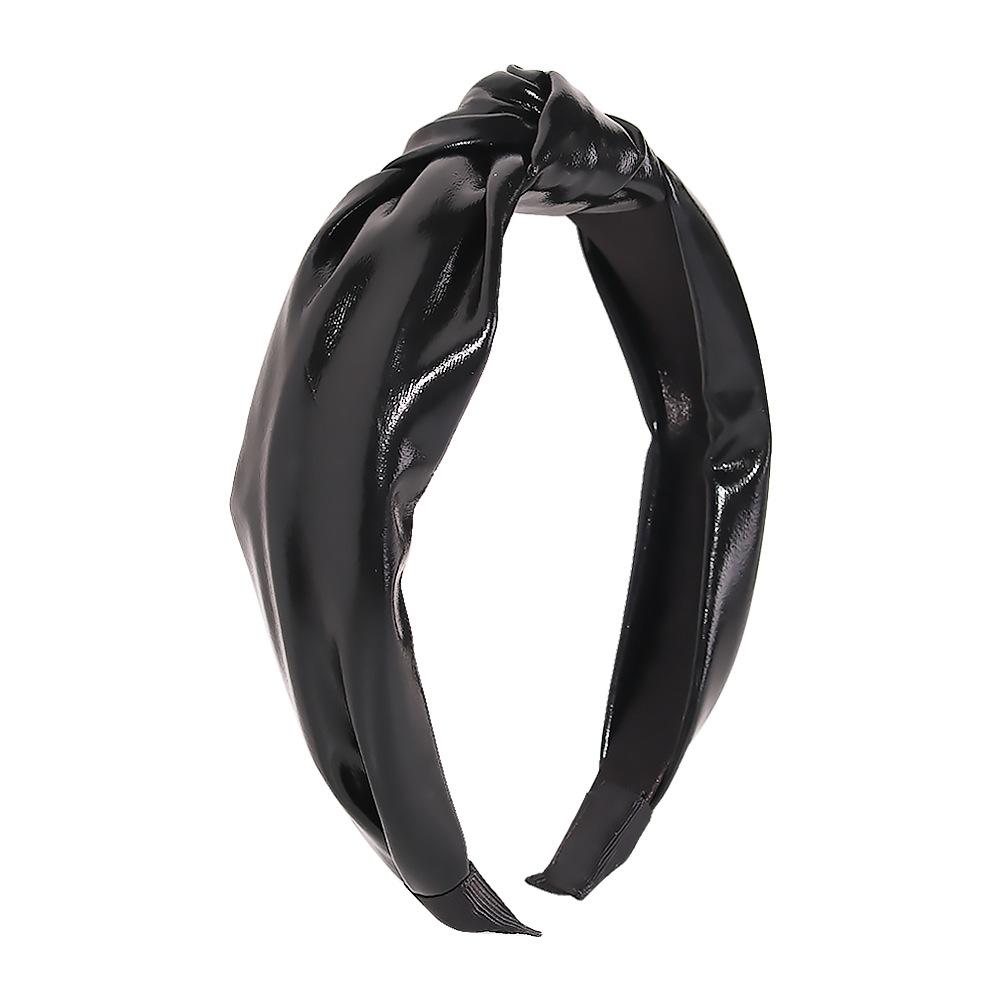 F253 Glossy Sequin Fashion Headband Explosive Style Hair Accessories Wide Knotted Sweet Headband