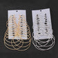 12 pairs of earrings set Personalized hoop earrings combination One card sells 24 pieces of jewelry