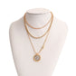 Jewelry trendy hip-hop diamond claw chain necklace female Queen Elizabeth head niche necklace