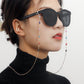 Jewelry Fatima's hand mini devil's eye high-end sense glasses chain mask lanyard face chain female