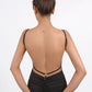 N1519 Back Decoration Metal Micro-inlaid Geometric Long Necklace Street Shoot Trendy Personality Necklace Female