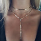 Jewelry Handmade Sequin Chain Necklace Disc Rhinestone Tassel Pendant Multilayer Clavicle Chain