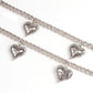 Hip-hop retro double-layer all-match peach heart pants chain ins trousers hanging chain decoration love accessories men and women tide