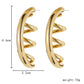 Minimalist Creative Metal Spring Earrings Temperament Crescent Shape Women's Versatile Earrings Jeyue Jewelry