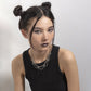Jewelry Punk Metal Rivet Necklace Female Hip Hop Personality Geometric Chain Clavicle Necklace
