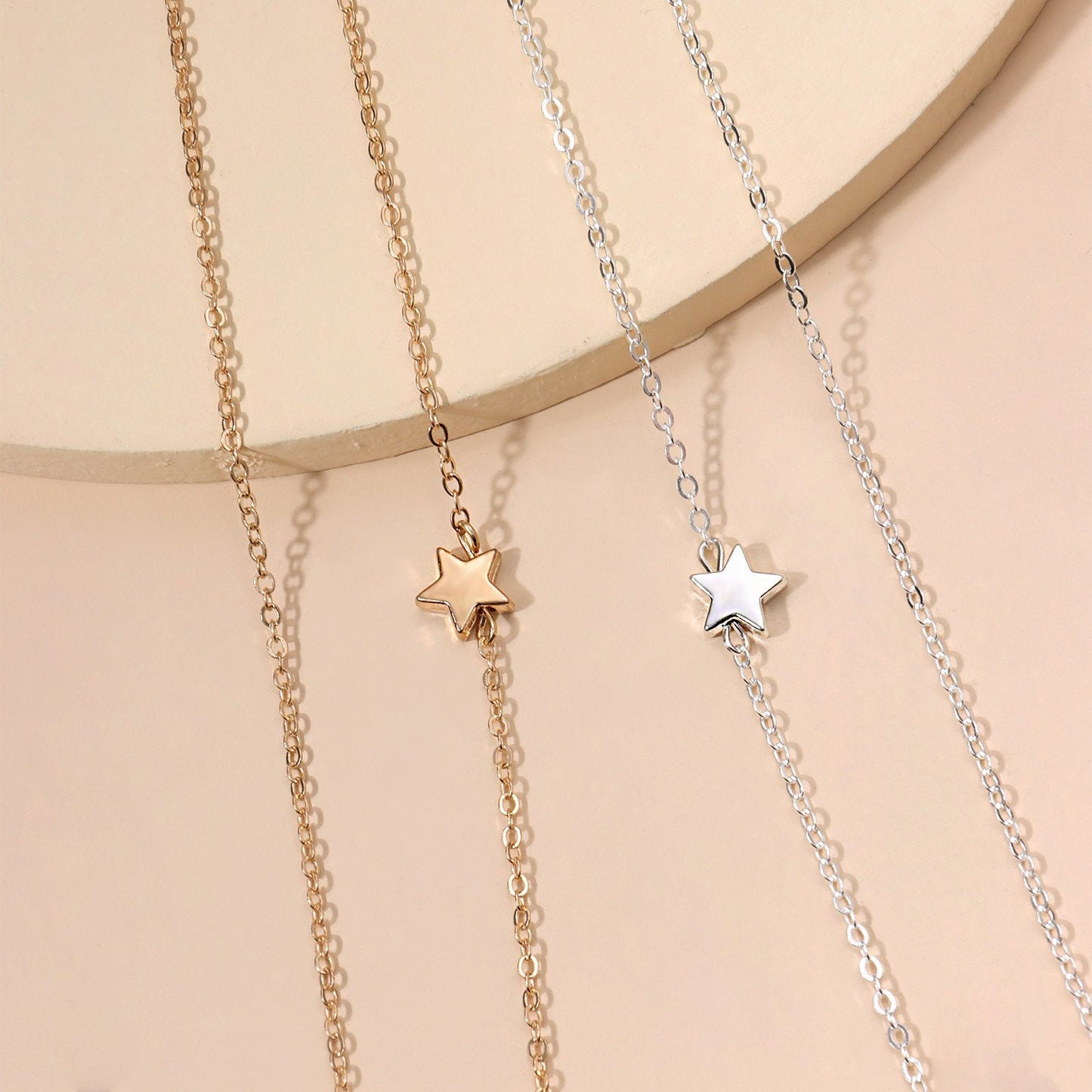 Fashion Jewelry Gold Pentagram Waist Chain BodyChain Bikini Chain Women