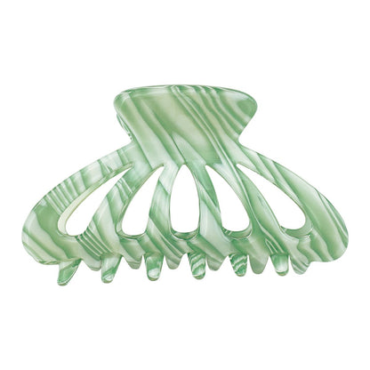 F4348 Elegant Lazy Fashion Clip Contrast Color Texture Geometric Pop Street Shoot Lady Shark Hair Clip