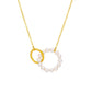 INS Titanium Steel Pearl Ring Necklace Women's Light Luxury Niche Versatile Clavicle Chain Mother's Day Gift Gift