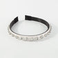 F52 retro creative small fragrance headband female PU rhinestone temperament fine edge forest non-slip personality headband
