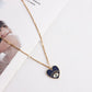 Jewelry ins multi-layer devil's eye collarbone chain cold eyes necklace female niche design sense