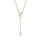 Ins cold simple star moon titanium steel necklace clavicle chain