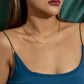 Jewelry Retro Geometric Twist Chain Clavicle Necklace Hip Hop Simple Flat Snake Bone Chain Necklace Female