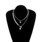 Jewelry OT Buckle Crown Queen Pearl Pendant Necklace Women's Explosive Style Snake Bone Square Brand Necklace