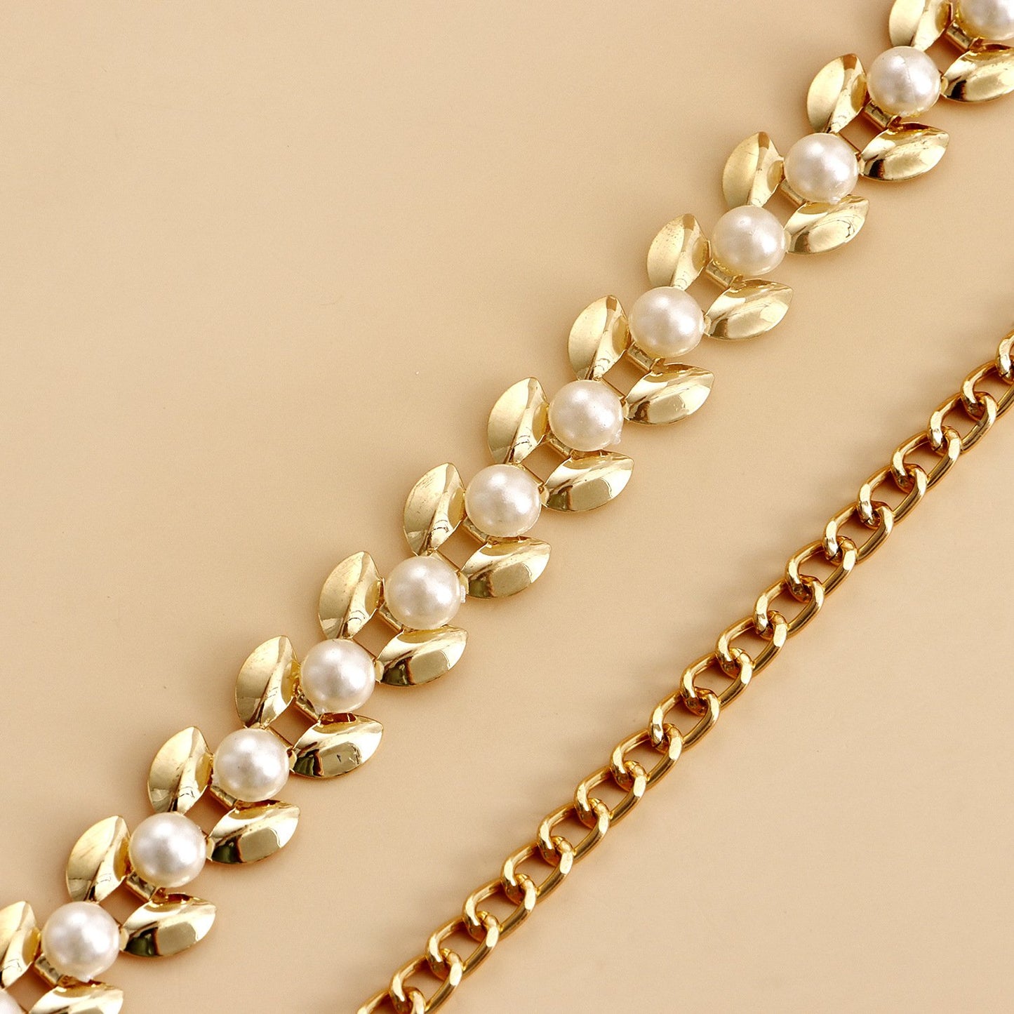 Jewelry creative design Xiaoxiang pearl waist chain women's high-end fashion metal body chain