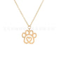 Popular Jewelry Pet Paw Dog Paw Animal Footprint Heart Pendant Necklace Clavicle Chain