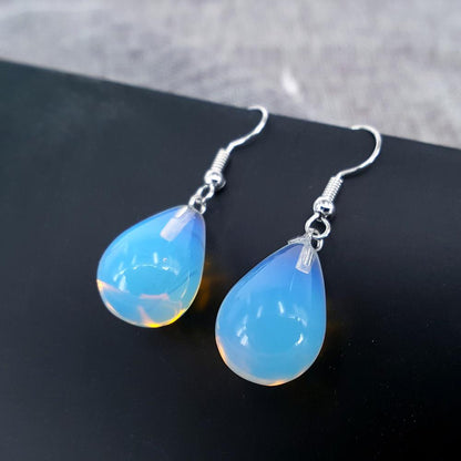 Drop Earrings Earrings Creative Earrings Natural Opal Alloy Earhook Earrings