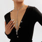 N1943 Creative Fashion One-piece Necklace Necklace Row Diamond Claw Chain Light Luxury Romantic Temperament Elegant Back